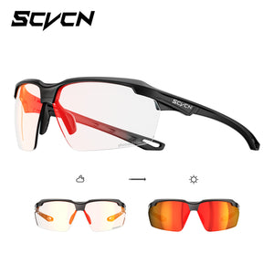 SCVCN Photochromic Cycling Sunglasses | UV400 Sports Glasses